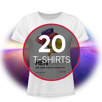 Imprimante directe textile : Ricoh Ri 2000 7 20 tshirts