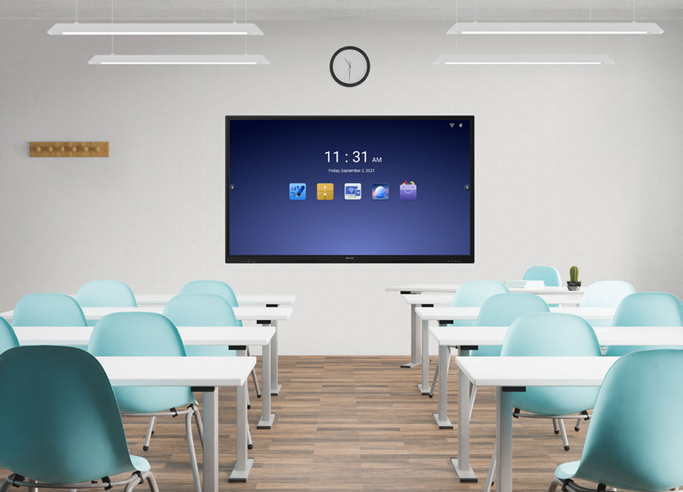 Lancement des nouveaux écrans plats interactifs Ricoh A6500 – A7500 – A8600 3 Ecran-Ricoh-Education